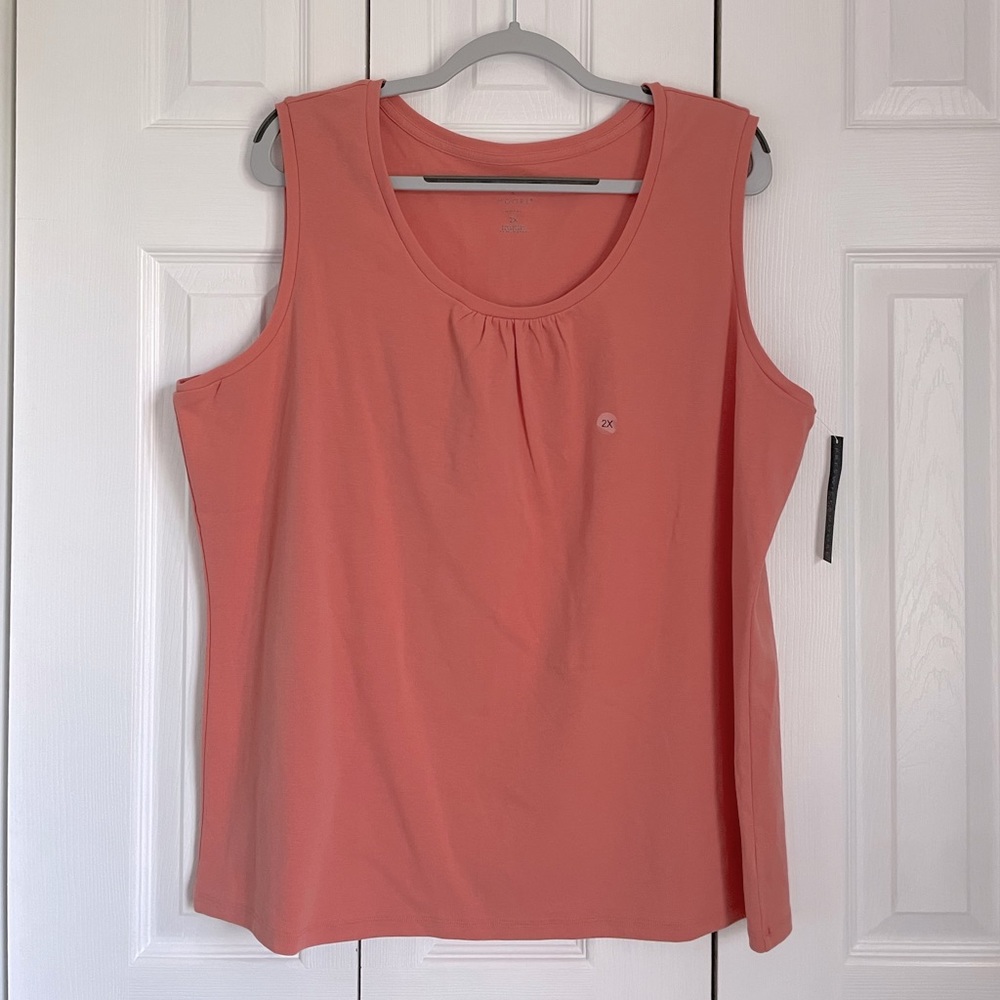 NWT Preswick & Moore Tank Top Coral Size 2X